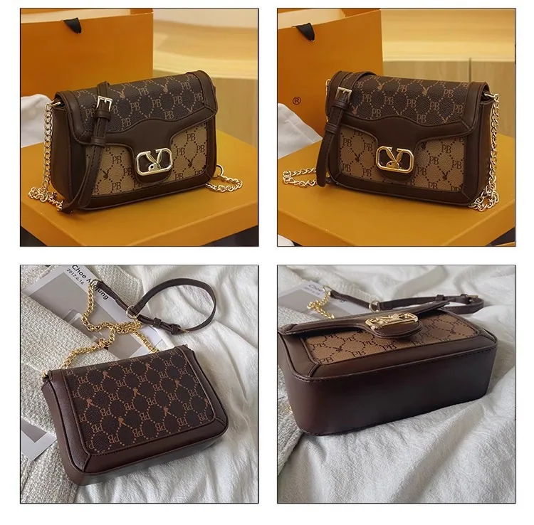 High-end texture bag 2024 new trendy bag bag womens foreign versatile ins niche crossbody bag fashion small square bag 23