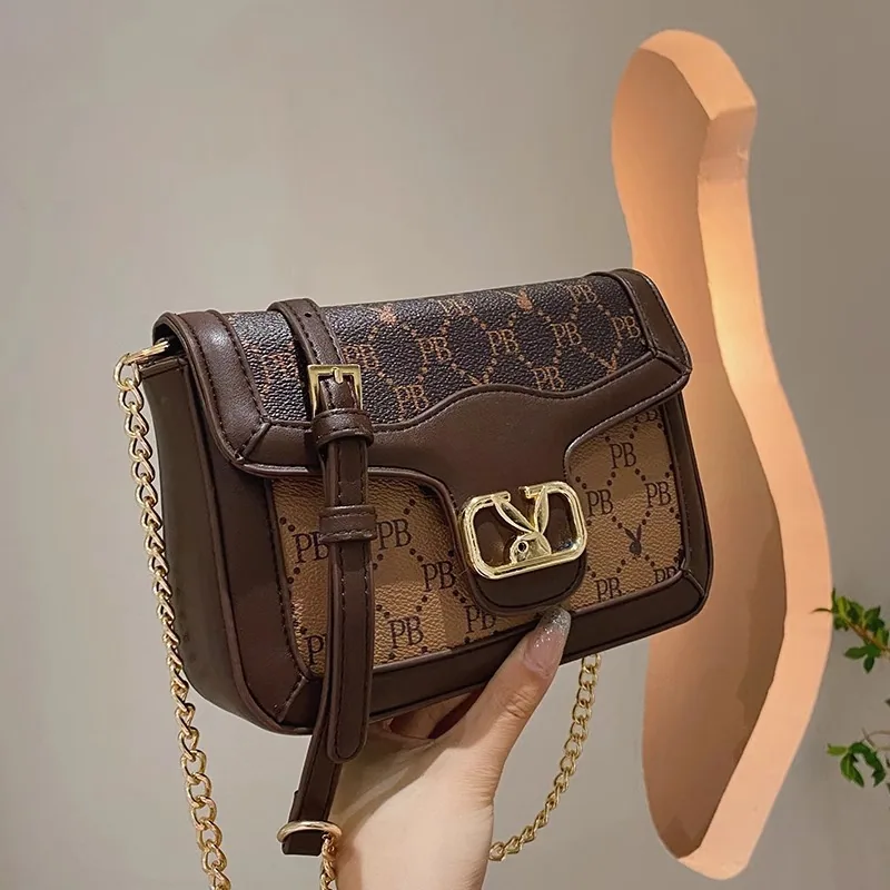 High-end texture bag 2024 new trendy bag bag womens foreign versatile ins niche crossbody bag fashion small square bag 5
