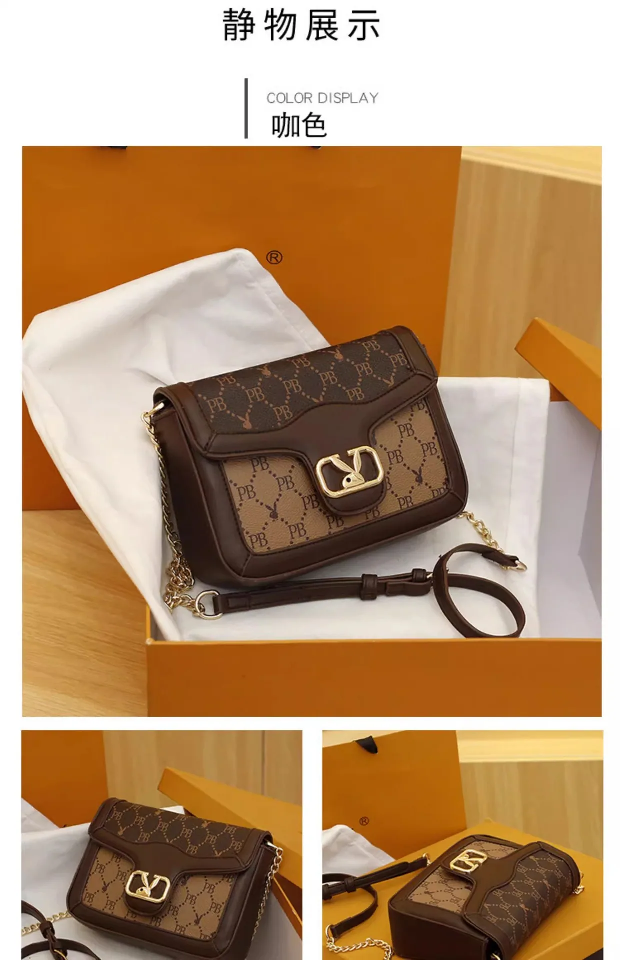 High-end texture bag 2024 new trendy bag bag womens foreign versatile ins niche crossbody bag fashion small square bag 22