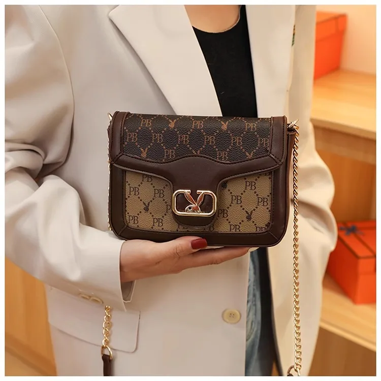 High-end texture bag 2024 new trendy bag bag womens foreign versatile ins niche crossbody bag fashion small square bag 8
