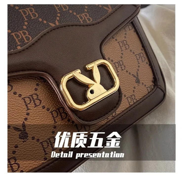 High-end texture bag 2024 new trendy bag bag womens foreign versatile ins niche crossbody bag fashion small square bag 12