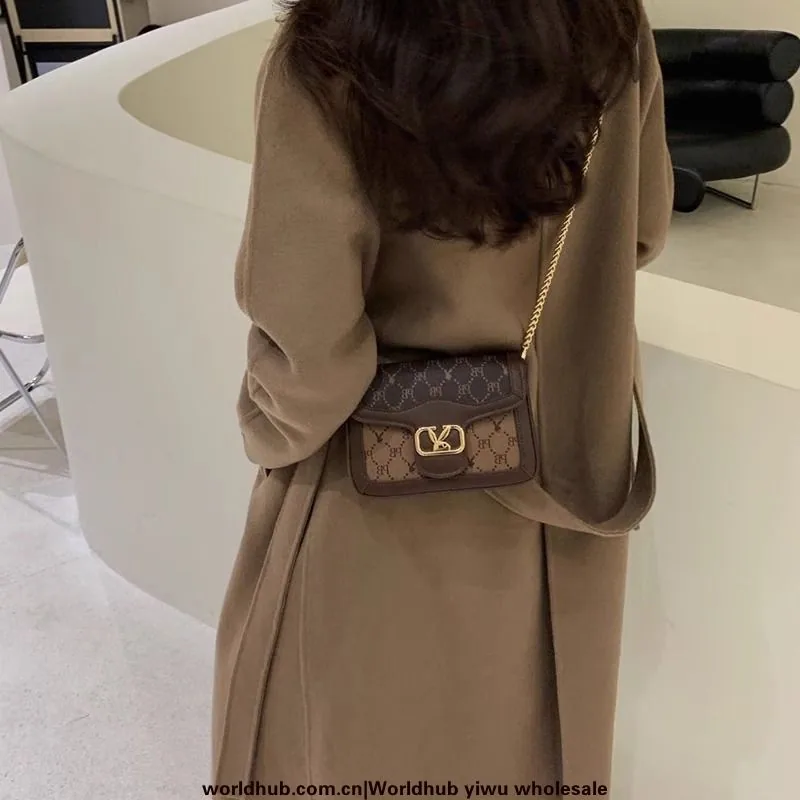 High-end texture bag 2024 new trendy bag bag womens foreign versatile ins niche crossbody bag fashion small square bag
