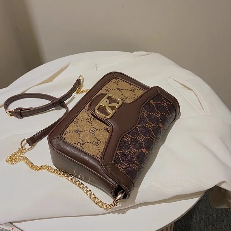 High-end texture bag 2024 new trendy bag bag womens foreign versatile ins niche crossbody bag fashion small square bag 6