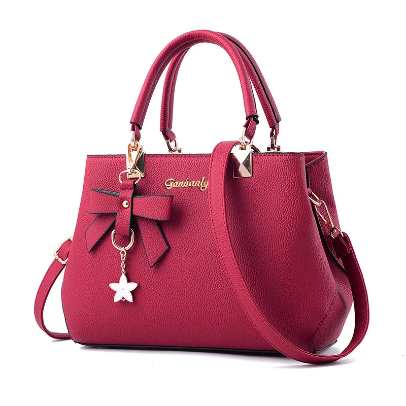 Beg 2024 Versi Korea Baharu Tide Autumn Winter Bow Beg Wanita Beg Tangan Beg Bahu Beg Selempang Beg Pembunuh Beg Ibu