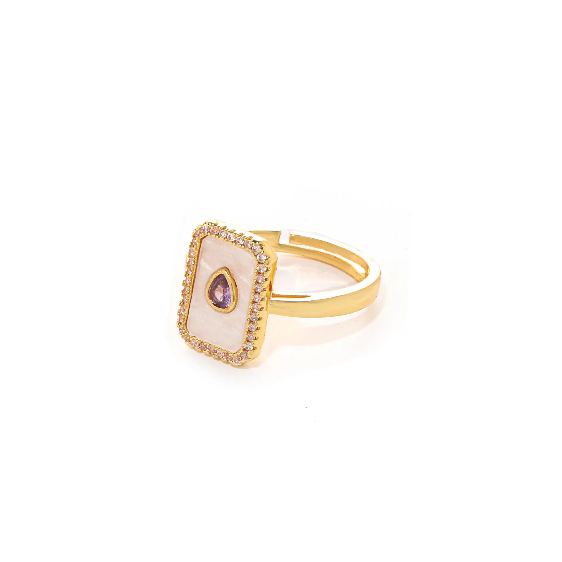 Fashionable square jewelry set, temperament, light luxury, high-end sense, full zirconium copper inlaid with zircon earrings, ne 3