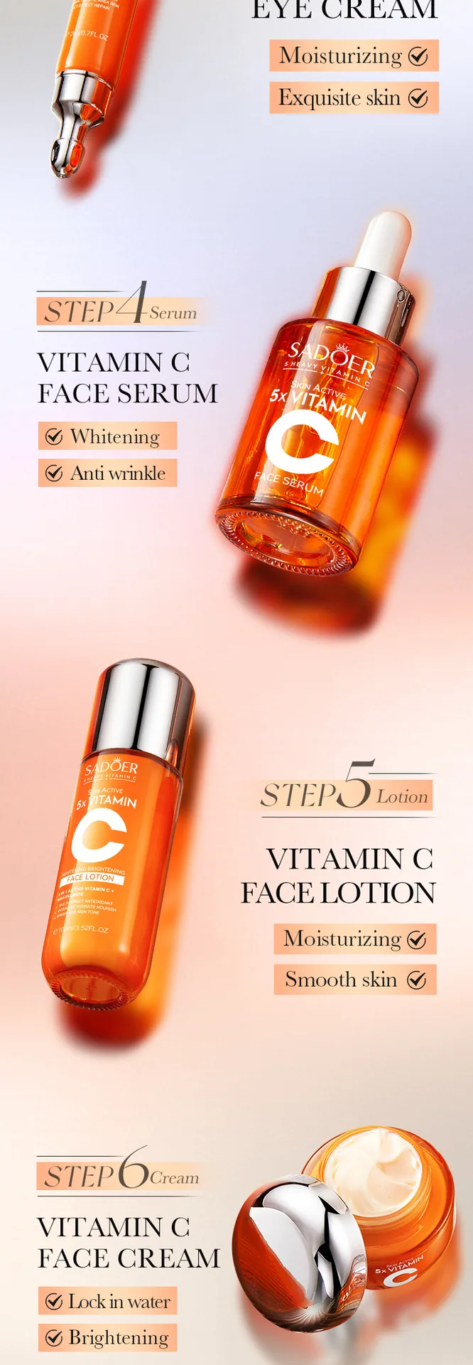 SADOER Five-Dimensional C Mask Gift Box Set Unboxing Display, Yiwu Foreign Trade Wholesale Skincare Products Real Shot.