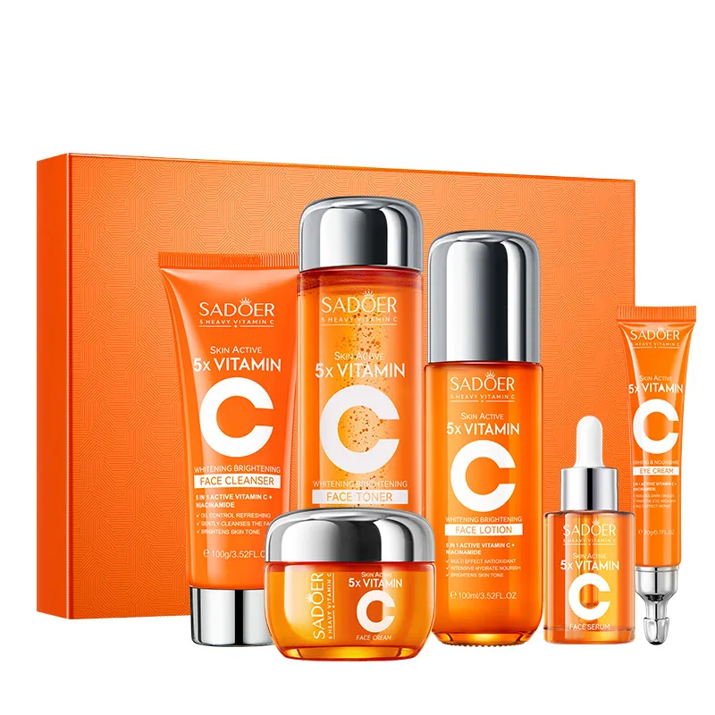 SADOER Five-Dimensional C Whitening and Brightening Gift Box, multiple styles and colors available for display, facial and bo