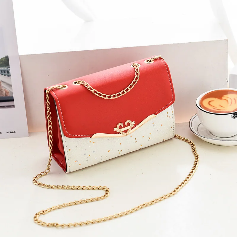 Bag womens new womens bag shoulder crossbody bag sequins fashion bag korean version womens shoulder bag mobile phone bag coin pu 9