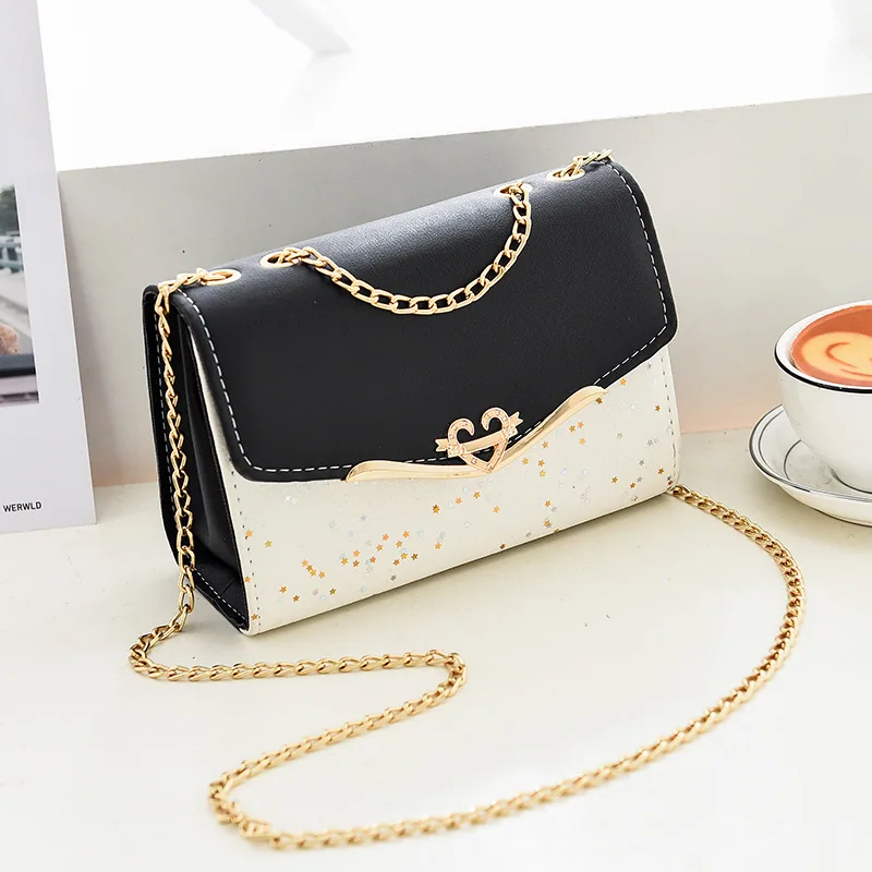 Bag womens new womens bag shoulder crossbody bag sequins fashion bag korean version womens shoulder bag mobile phone bag coin pu 7