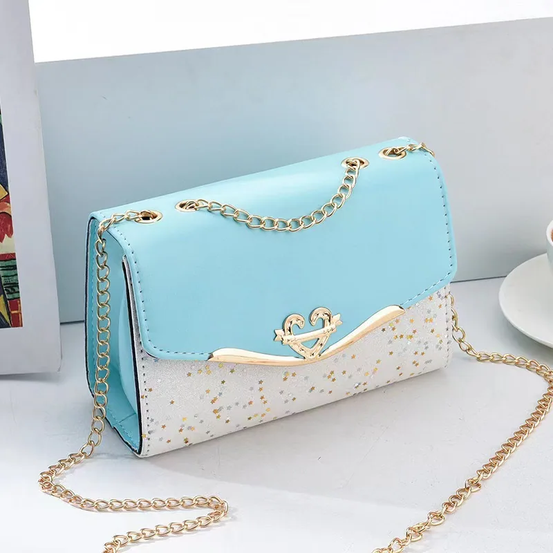 Bag womens new womens bag shoulder crossbody bag sequins fashion bag korean version womens shoulder bag mobile phone bag coin pu 10