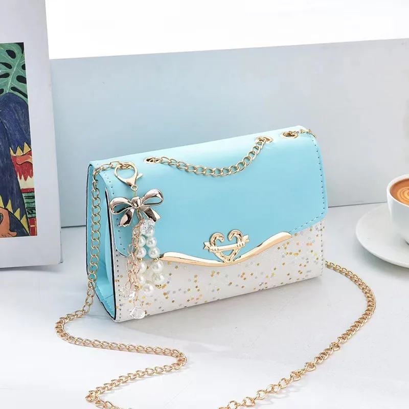 Bag womens new womens bag shoulder crossbody bag sequins fashion bag korean version womens shoulder bag mobile phone bag coin pu 5