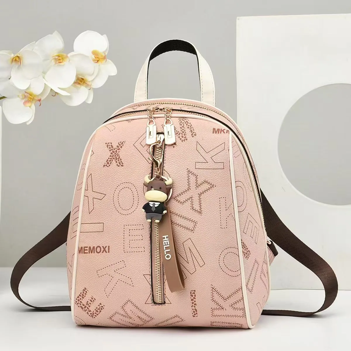 Backpack Womens 2024 New Summer Versatile Womens Casual Bag Bag Large Capacity Commuter Travel Fashion Backpack Womens Bag 5