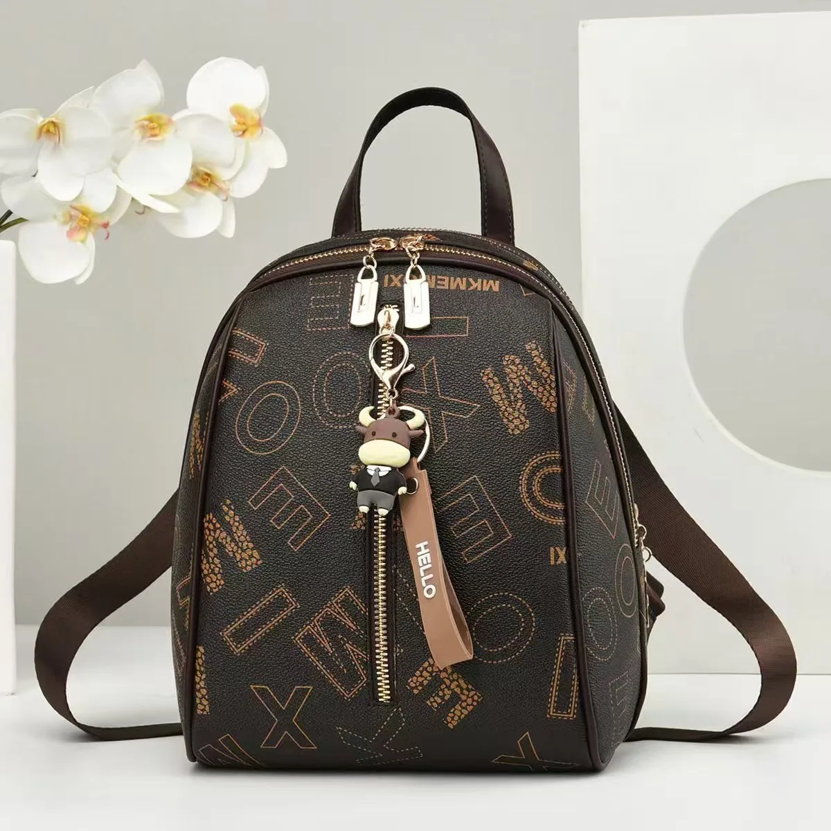 Backpack Womens 2024 New Summer Versatile Womens Casual Bag Bag Large Capacity Commuter Travel Fashion Backpack Womens Bag 6
