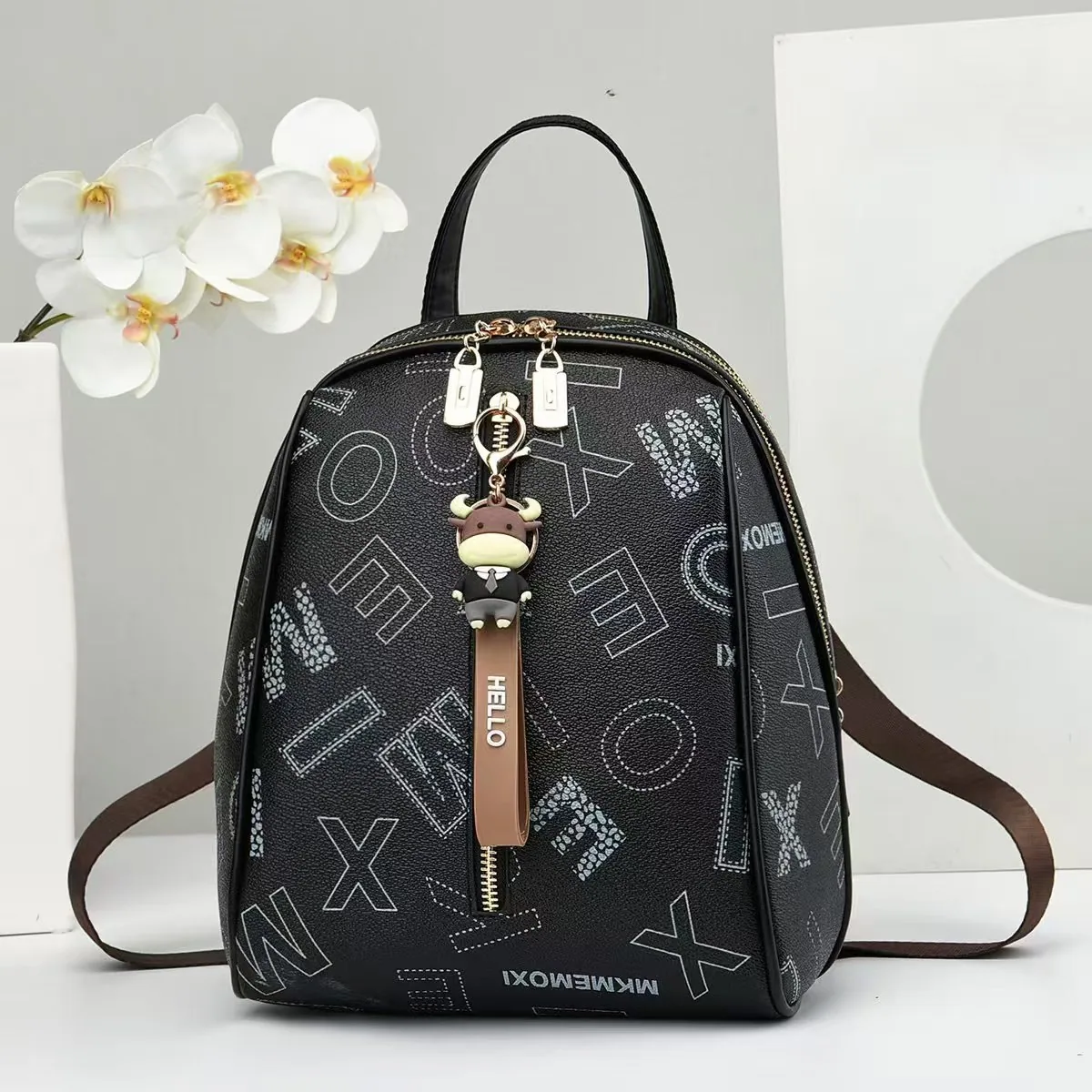 Backpack Womens 2024 New Summer Versatile Womens Casual Bag Bag Large Capacity Commuter Travel Fashion Backpack Womens Bag 2