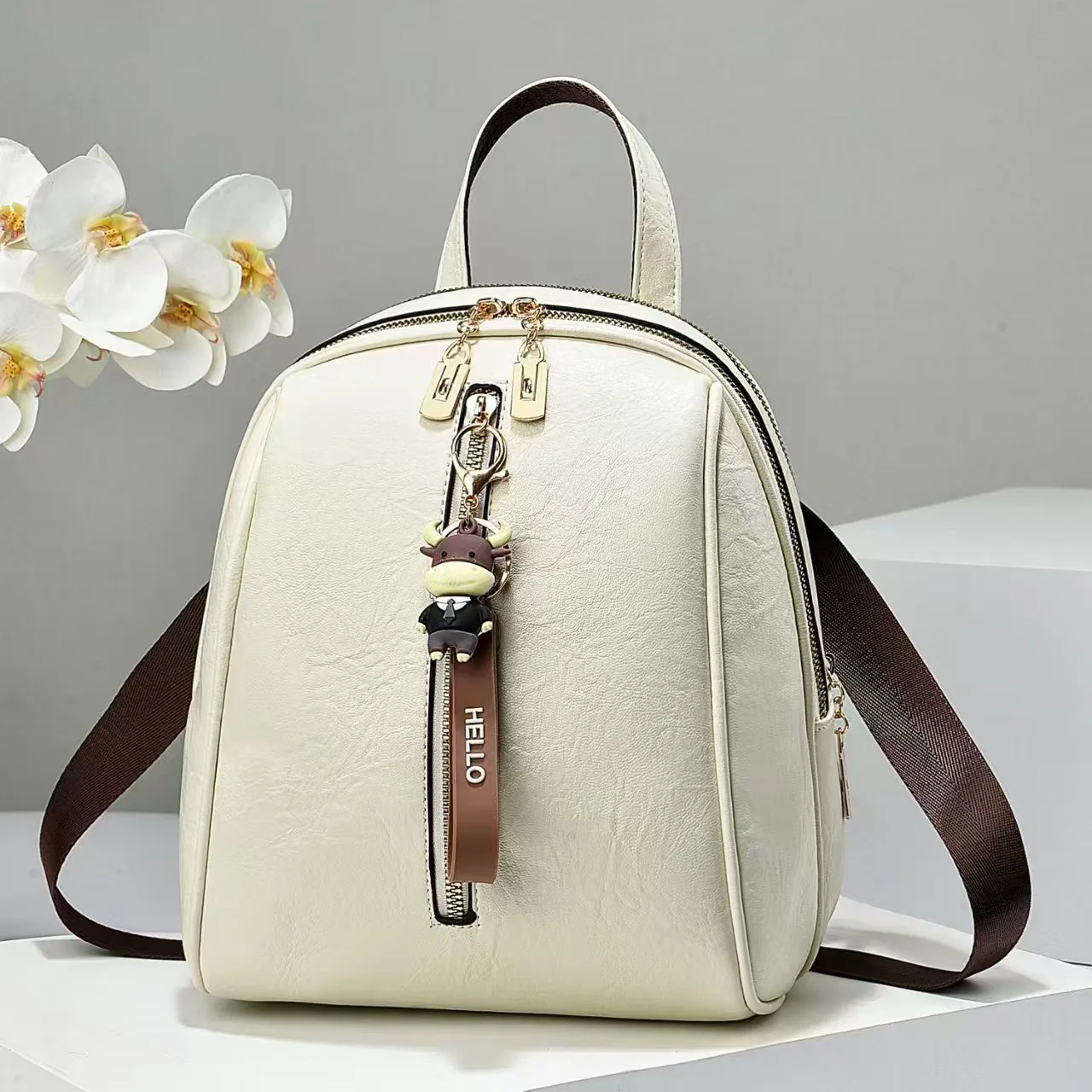 Backpack Womens 2024 New Summer Versatile Womens Casual Bag Bag Small Bag Commuter Travel Fashion Backpack Womens Bag 6