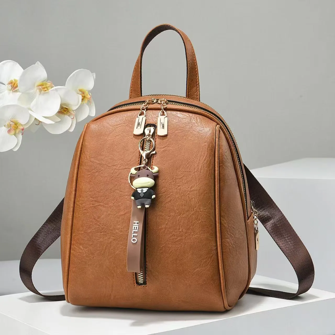 Backpack Womens 2024 New Summer Versatile Womens Casual Bag Bag Small Bag Commuter Travel Fashion Backpack Womens Bag 5