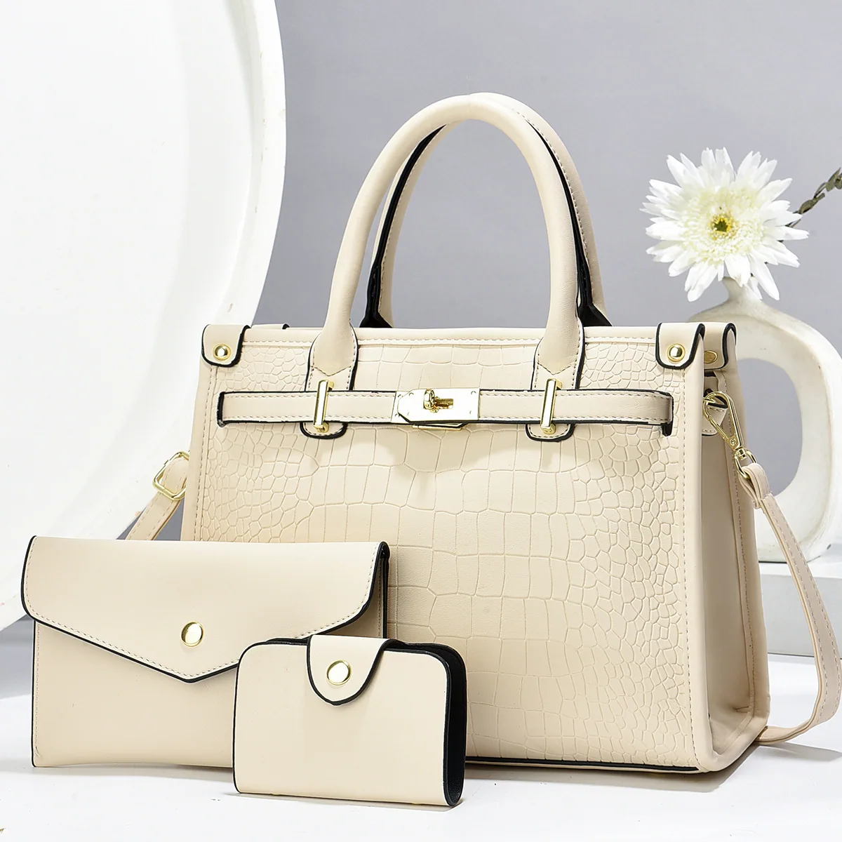 Handbag Explosive One-Shoulder Crossbody Bag Tide 2024 New Womens Crossbody Bag Fashionable Atmosphere Mom Bag Simple 3