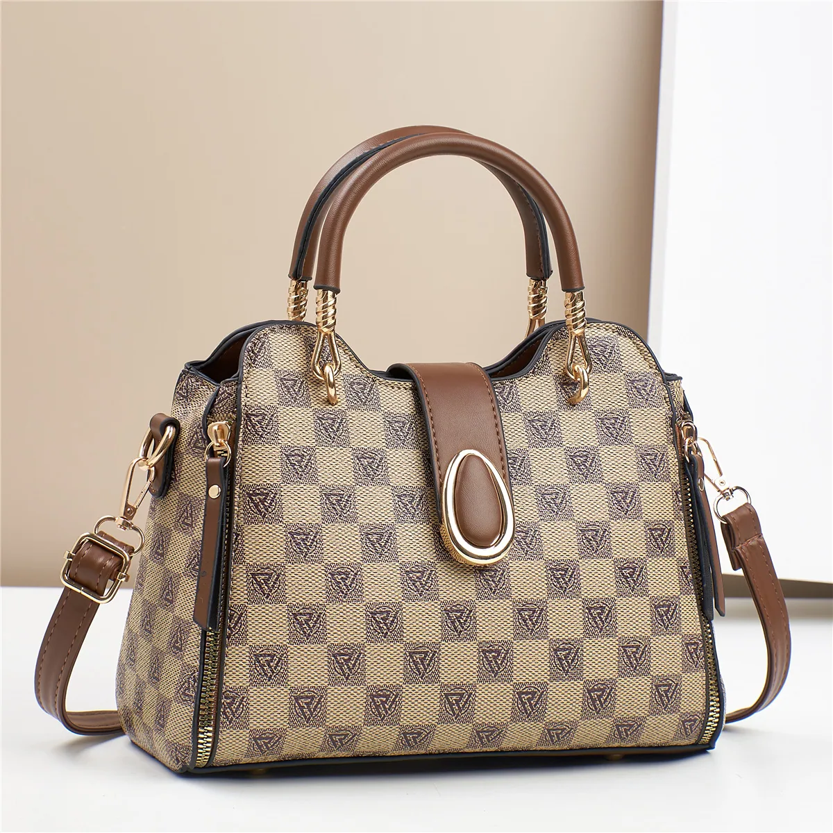 Handbag Explosive One-Shoulder Crossbody Bag Tide 2024 New Womens Crossbody Bag Fashionable Atmosphere Mom Bag Simple 3