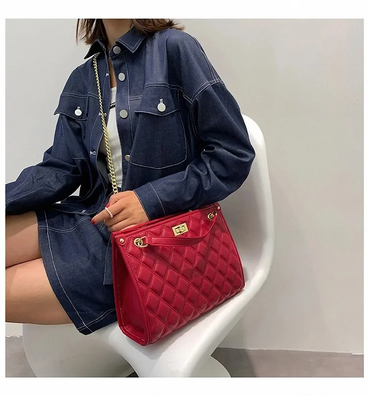 Red Wedding Bag 2024 New Womens Bag Large Capacity Tote Bag Wedding Wedding Bag Female Bridal Bag 15
