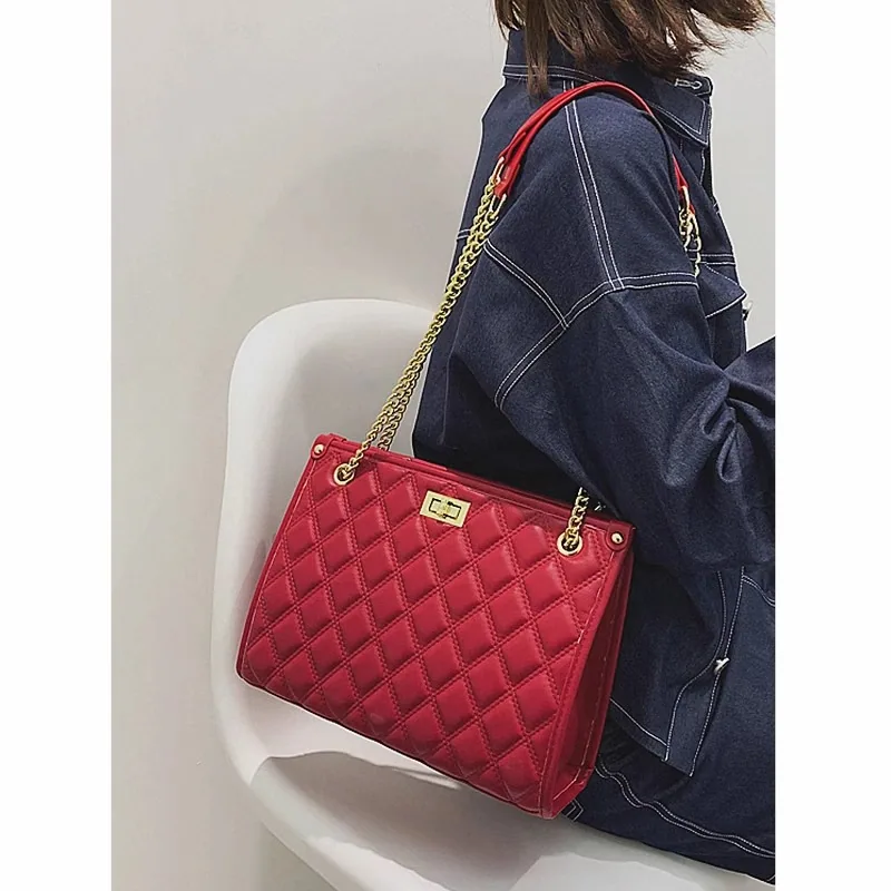 Red Wedding Bag 2024 New Womens Bag Large Capacity Tote Bag Wedding Wedding Bag Female Bridal Bag 3