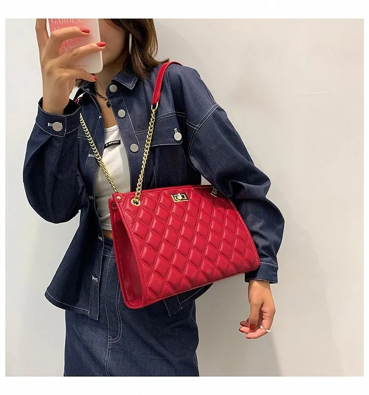 Red Wedding Bag 2024 New Womens Bag Large Capacity Tote Bag Wedding Wedding Bag Female Bridal Bag 11