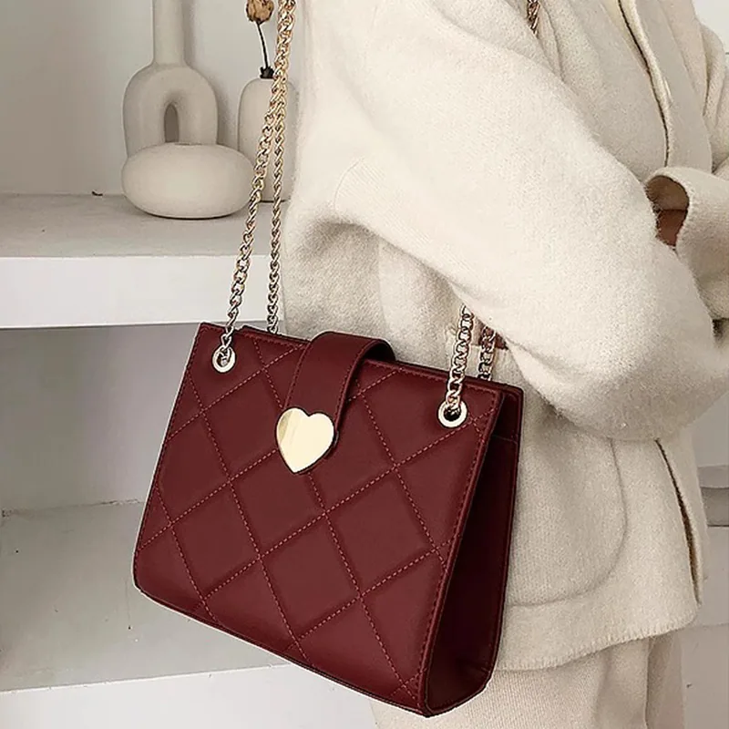 Niche red bridal bag womens 2024 new fashion texture womens bag retro shoulder bag versatile crossbody wedding bag 6