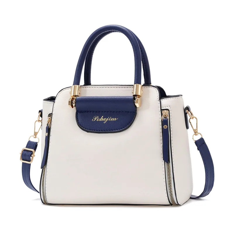 Bag Womens 2024 New Fashion Color-Blocked Handbag Korean Version Large Capacity Shoulder Crossbody Bag 4