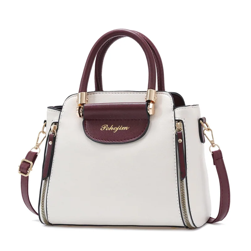 Bag Womens 2024 New Fashion Color-Blocked Handbag Korean Version Large Capacity Shoulder Crossbody Bag 5