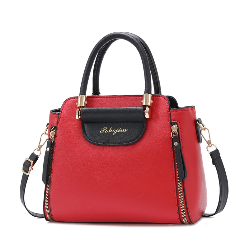 Bag Womens 2024 New Fashion Color-Blocked Handbag Korean Version Large Capacity Shoulder Crossbody Bag