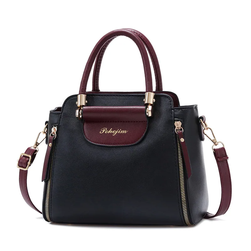 Bag Womens 2024 New Fashion Color-Blocked Handbag Korean Version Large Capacity Shoulder Crossbody Bag 2