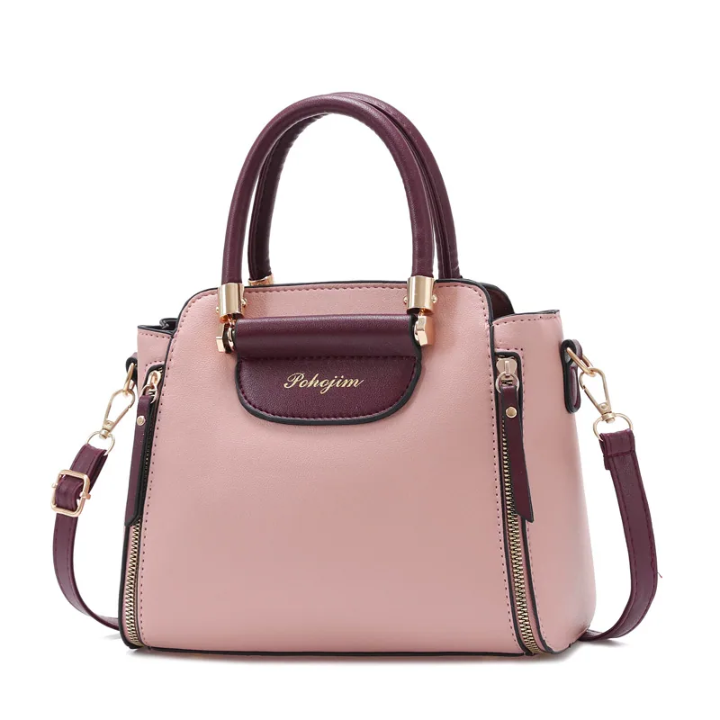 Bag Womens 2024 New Fashion Color-Blocked Handbag Korean Version Large Capacity Shoulder Crossbody Bag 3