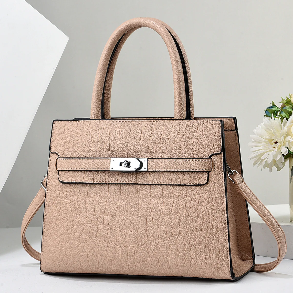 Womens Bag, Large Capacity Handbag, Womens Bag, New Ladys Bag, Textured One-Shoulder, Big Bag, Mom Bag 3