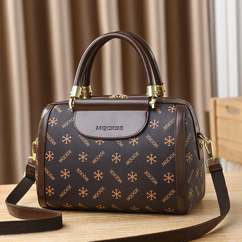Cross-border hot 2024 new high-end handbag, large-capacity shoulder cross-body pillow bag, womens Boston womens bag 2