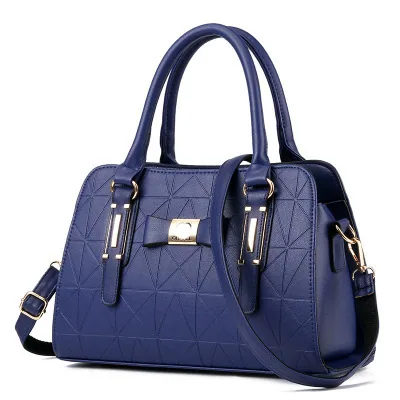 Bow womens bag 2024 European and American new fashion embossed handbag foreign trade large capacity shoulder bag 9