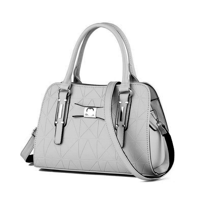 Bow womens bag 2024 European and American new fashion embossed handbag foreign trade large capacity shoulder bag 5