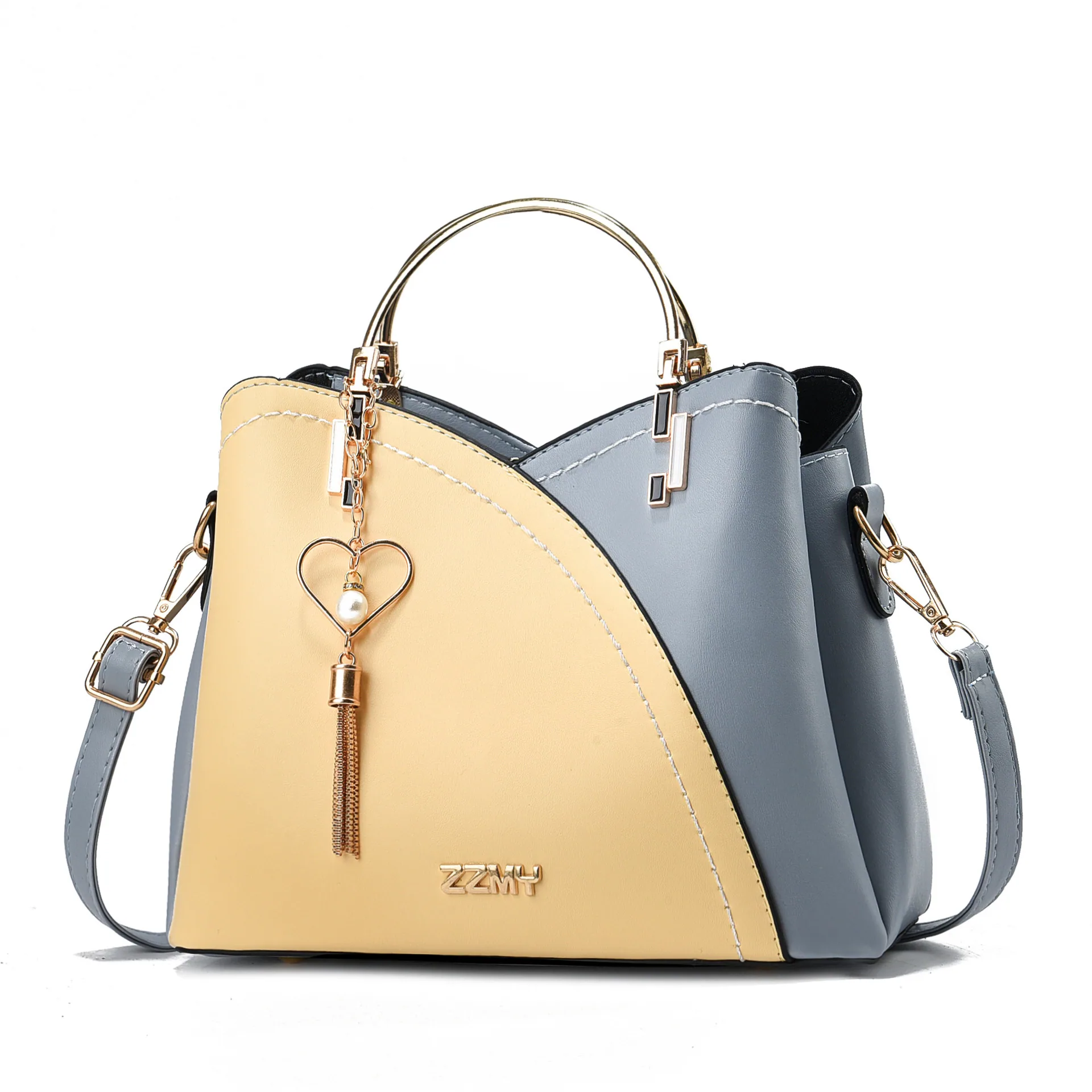 Womens Bag 2024 New Trendy Handbag Korean Edition Color Contrasting Large Capacity Fashion Single Shoulder Crossbody Bag One Pie 13