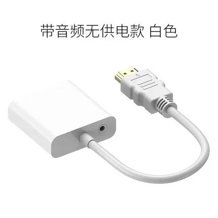 HDMI to VGA high-definition adapter cable for set-top box, HDMI to VGA with audio and video power supply connection converter 3