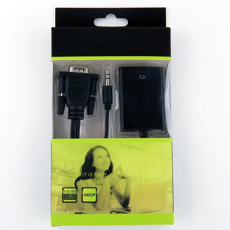 VGA, HDMI, master tape, audio, computer, TV, high-definition interface, display adapter, adapter cable