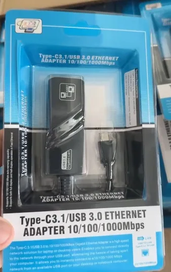 USB 3.0 to Ethernet interface Gigabit Ethernet port converter to computer wired network card RJ45 adapter switch