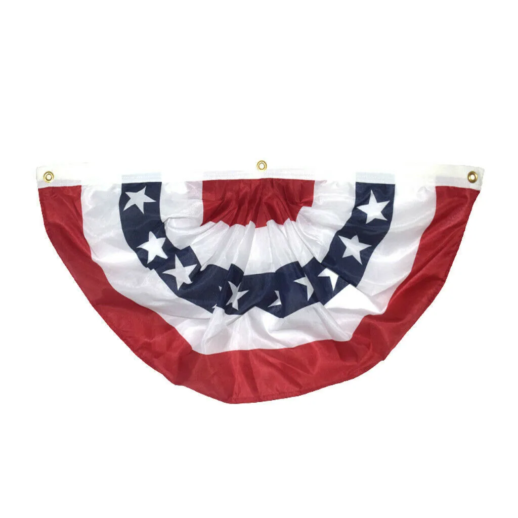 Spot American National Day supplies, 45 * 90cm 60 * 120cm 90 * 180cm American fan flag, flag skirt - Flags, Banners & Accessories