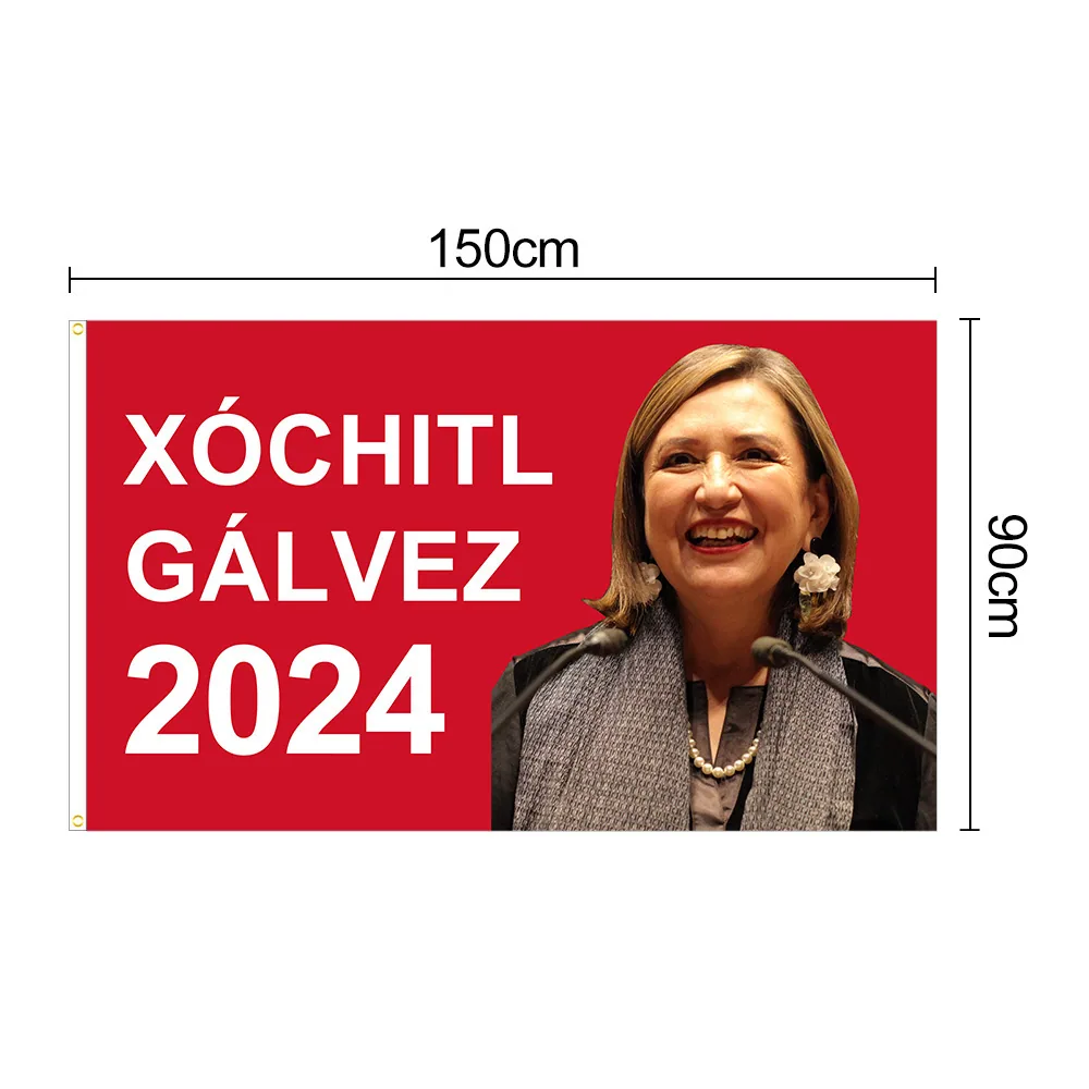 Mexican presidential election flag 2024 female candidate election flag 3 * 5FT Mexican election flag - Flags, Banners & Accessories 3