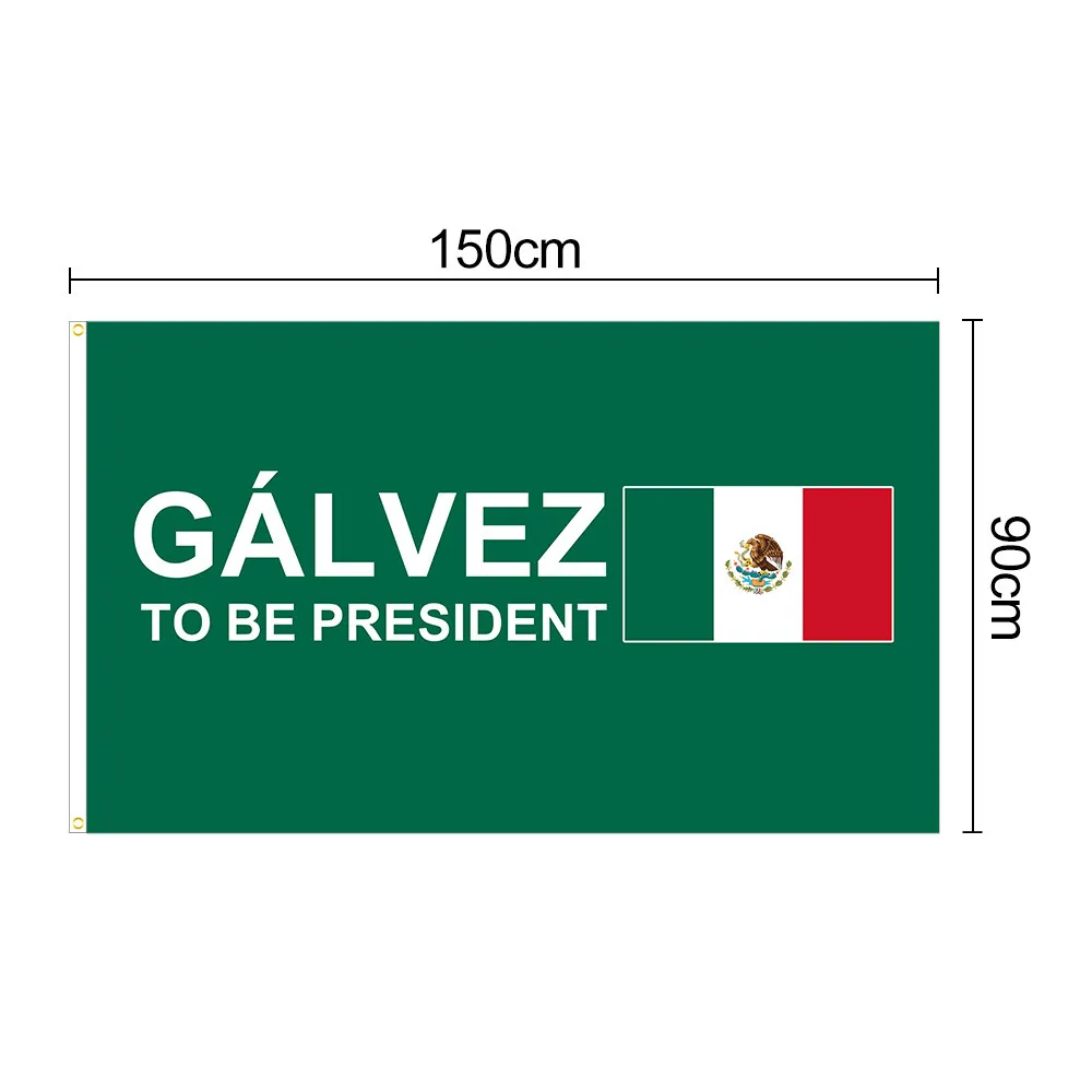 Mexican presidential election flag 2024 female candidate election flag 3 * 5FT Mexican election flag - Flags, Banners & Accessories 2