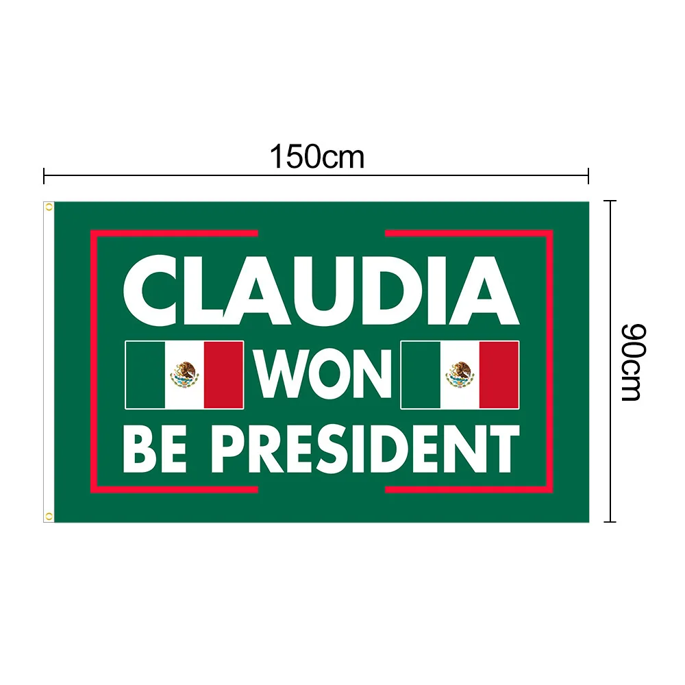 Mexican presidential election flag 2024 female candidate election flag 3 * 5FT Mexican election flag - Flags, Banners & Accessories 5