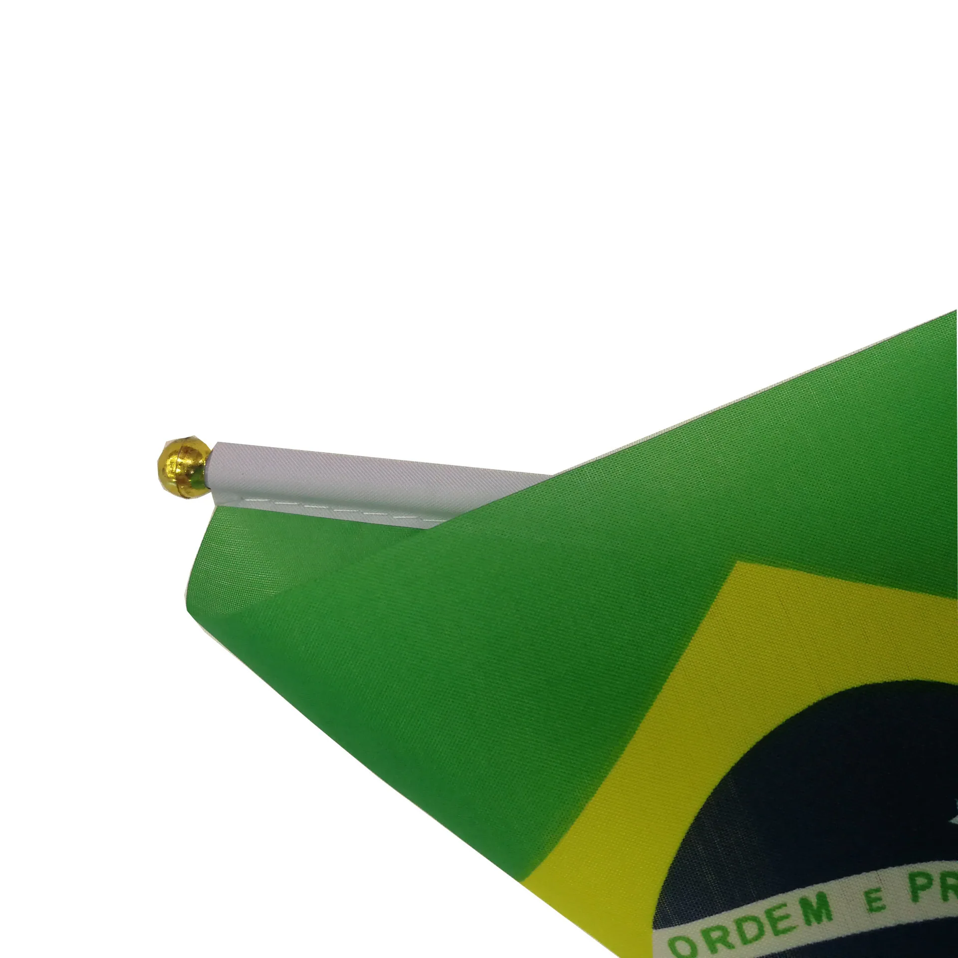 No. 8 Brazilian flag 14 * 21cm polyester flag manufacturer Brazil hand-cranked national flag spot wholesale including rod - Flags, Banners & Accessories 5