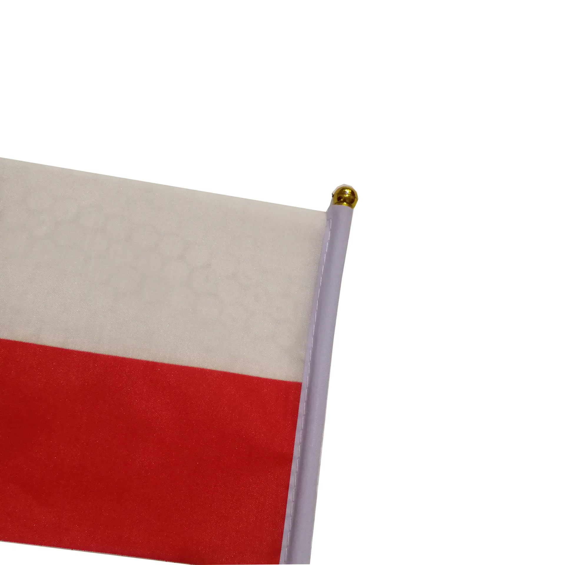 No. 8 Polish flag 14 * 21cm polyester flag manufacturer Poland hand-cranked flag spot wholesale including rod - Flags, Banners & Accessories 4