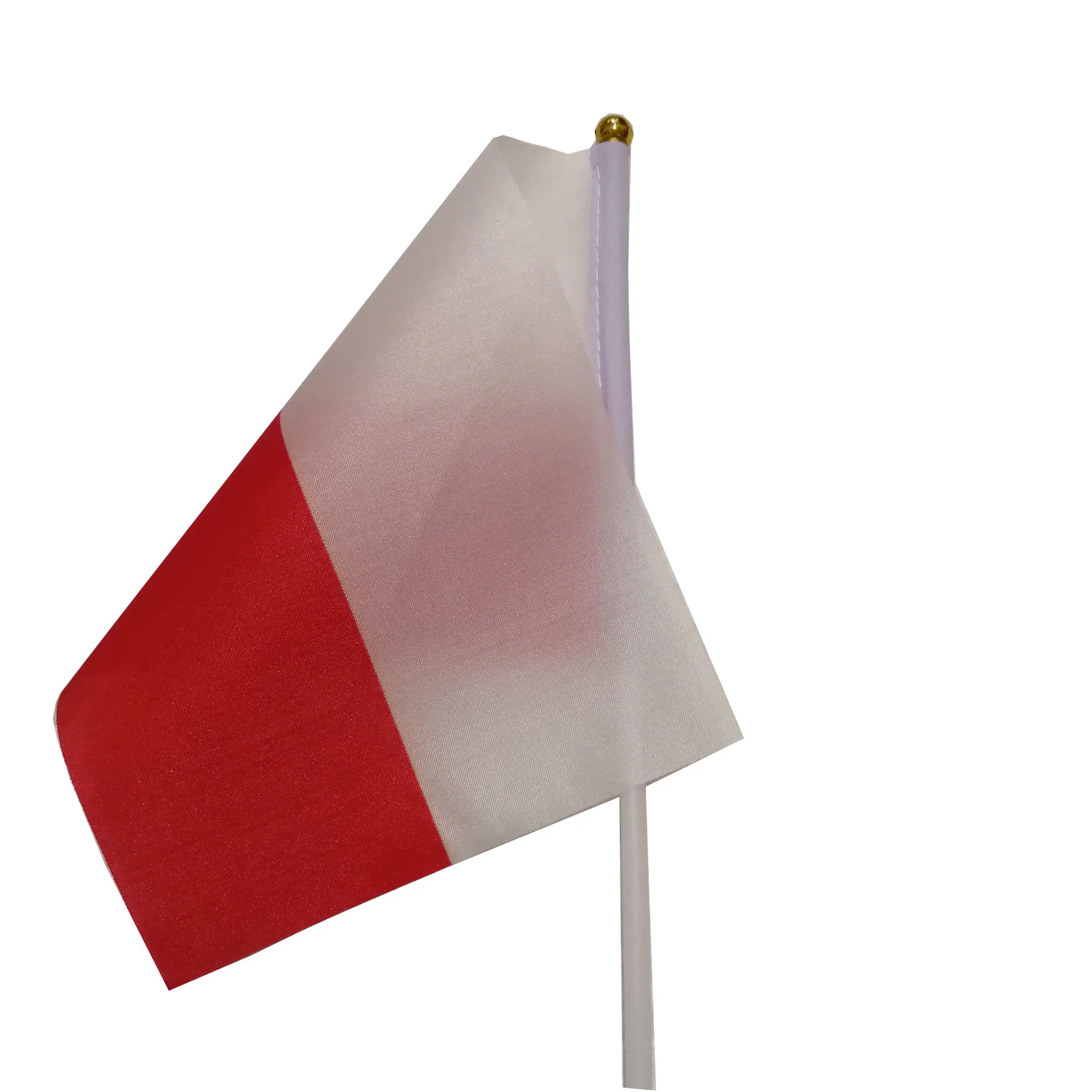 No. 8 Polish flag 14 * 21cm polyester flag manufacturer Poland hand-cranked flag spot wholesale including rod - Flags, Banners & Accessories 3