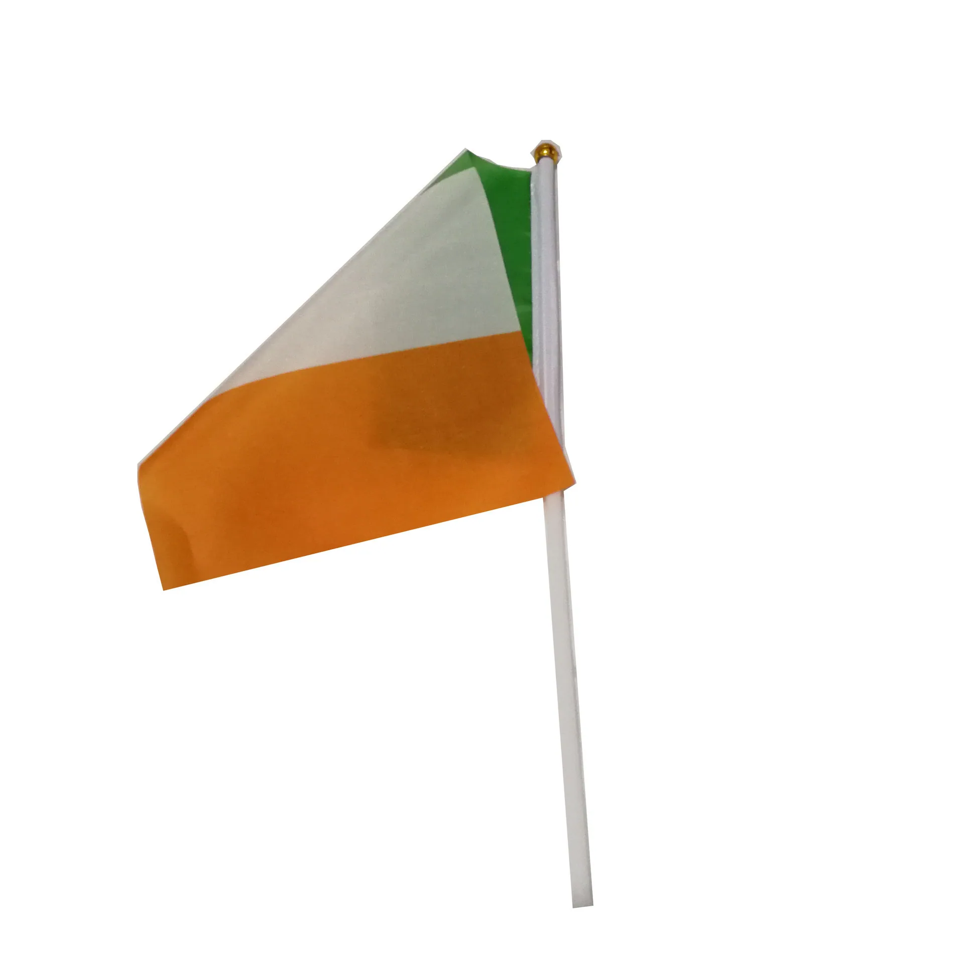 No. 8 Irish flag 14 * 21cm polyester flag manufacturer Ireland hand-cranked flag spot wholesale including rod - Flags, Banners & Accessories 3