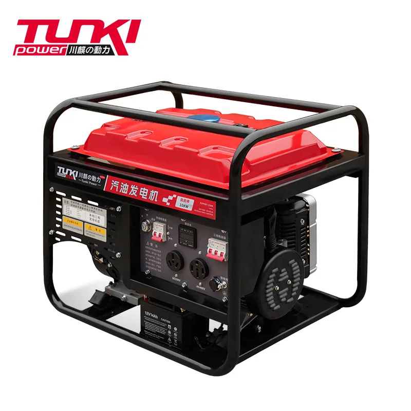 Chuanqi Power, small self-starting gasoline generator 10kw automatic start-stop ATS family backup fire emergency