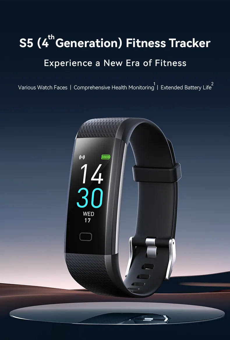 S5 smart watch heart rate monitor fitness tracker 10
