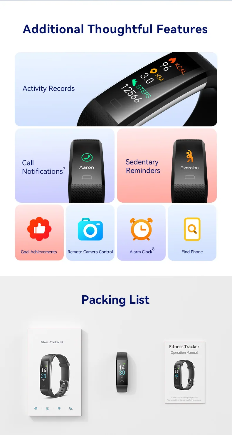 S5 smart watch heart rate monitor fitness tracker 19